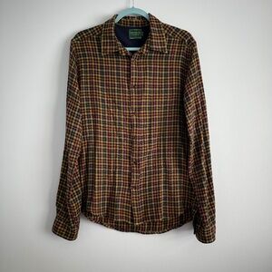 SCOTCH‎ & SODA Amsterdams Men’s Plaid Flannel Button Down Shirt Size XL